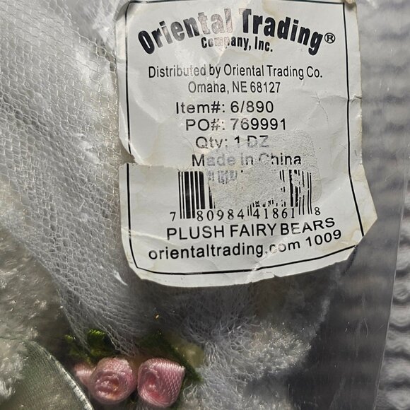 Sealed Lot of 12 Plush Fairy Bears distributed by Oriental Trading Co. - Picture 10 of 14